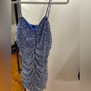 Lulu’s blue floral mini dress. Size small.
